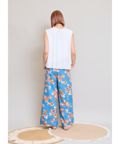 LHELBIE(レルビエ)の「フラワープリントパンツ(その他パンツ・レディース・ブラック/ブルー/オフホワイト・M)」の20枚目の写真