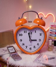 RiNc（リンク）の「【 BARELY BLUE / ベアリーブルー 】 ハート モチーフ 目覚まし 時計（置時計）」