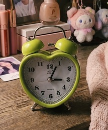 RiNc（リンク）の「【 BARELY BLUE / ベアリーブルー 】 ハート モチーフ 目覚まし 時計（置時計）」