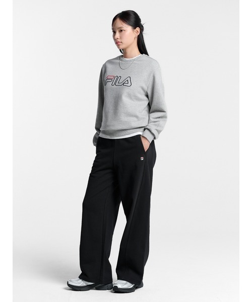 FILA(フィラ)の「Essential Wide Pants(スウェットパンツ・メンズ・グレー系その他/ブラック・S/M/L/XL)」の3枚目の写真
