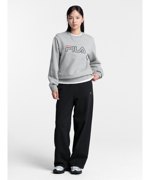 FILA(フィラ)の「Essential Wide Pants(スウェットパンツ・メンズ・グレー系その他/ブラック・S/M/L/XL)」の4枚目の写真