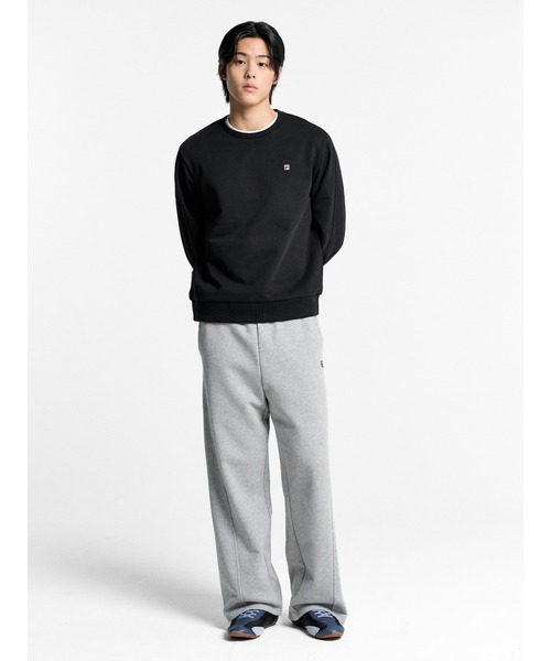 FILA(フィラ)の「Essential Wide Pants(スウェットパンツ・メンズ・グレー系その他/ブラック・S/M/L/XL)」の16枚目の写真