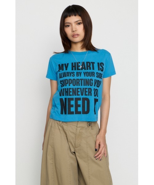 LAGUA GEM(ラグアジェム)の「USEFUL PRINT Tシャツ(Tシャツ/カットソー・レディース・ホワイト/ピンク/杢グレー/ターコイズブルー/ブラック・FREE)」の15枚目の写真