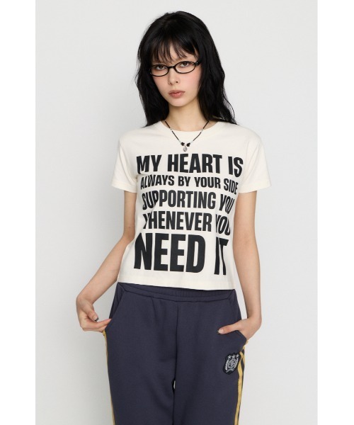 LAGUA GEM(ラグアジェム)の「USEFUL PRINT Tシャツ(Tシャツ/カットソー・レディース・ホワイト/ピンク/杢グレー/ターコイズブルー/ブラック・FREE)」の22枚目の写真