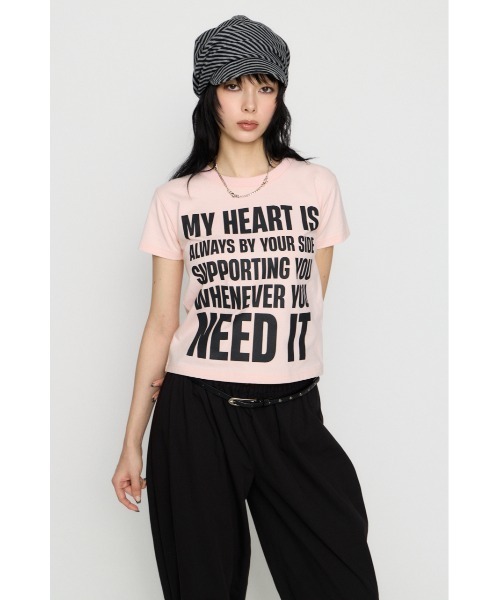 LAGUA GEM(ラグアジェム)の「USEFUL PRINT Tシャツ(Tシャツ/カットソー・レディース・ホワイト/ピンク/杢グレー/ターコイズブルー/ブラック・FREE)」の19枚目の写真