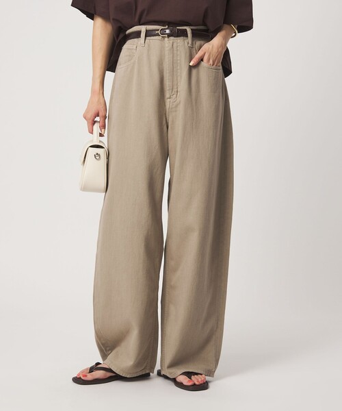 Healthy denim(ヘルシーデニム)の「【別注】<HEALTHY DENIM>カーブ デニム パンツ ベージュ(デニムパンツ・レディース・ベージュ・M/S/XS)」の1枚目の写真