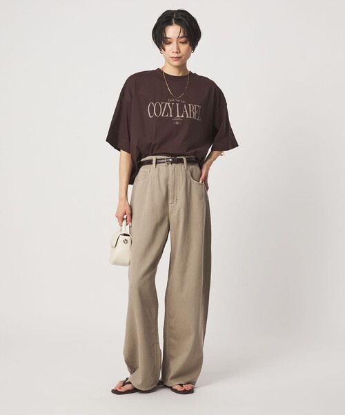 Healthy denim(ヘルシーデニム)の「【別注】<HEALTHY DENIM>カーブ デニム パンツ ベージュ(デニムパンツ・レディース・ベージュ・M/S/XS)」の3枚目の写真