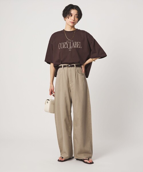 Healthy denim(ヘルシーデニム)の「【別注】<HEALTHY DENIM>カーブ デニム パンツ ベージュ(デニムパンツ・レディース・ベージュ・M/S/XS)」の4枚目の写真