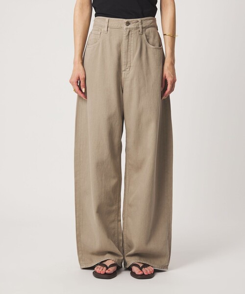Healthy denim(ヘルシーデニム)の「【別注】<HEALTHY DENIM>カーブ デニム パンツ ベージュ(デニムパンツ・レディース・ベージュ・M/S/XS)」の5枚目の写真