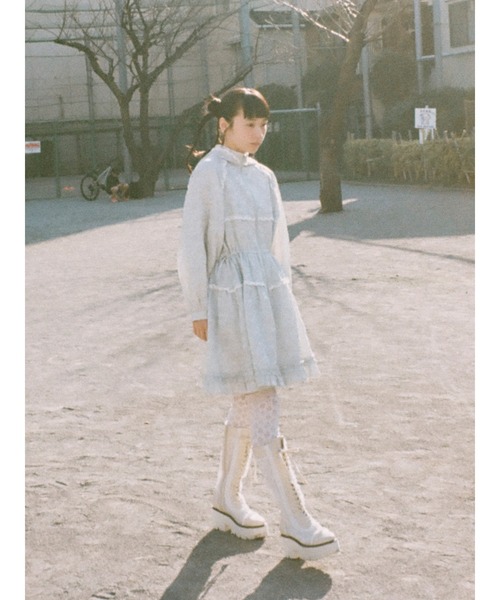 merry jenny(メリージェニー)の「レースアップレースブーツ(ブーツ・レディース・アイボリー/ブラック・MEDIUM/LARGE)」の11枚目の写真
