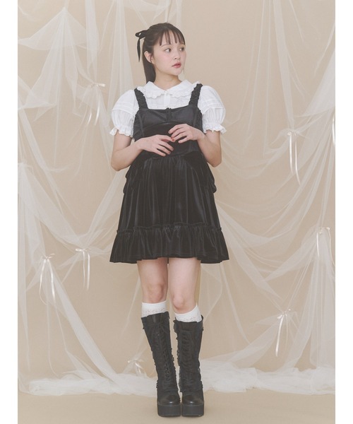 merry jenny(メリージェニー)の「レースアップレースブーツ(ブーツ・レディース・アイボリー/ブラック・MEDIUM/LARGE)」の22枚目の写真