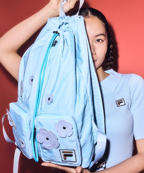 Casselini(キャセリーニ)の「Casselini(キャセリーニ)FILAフラワーバックパック(バックパック/リュック・レディース・ブラック/カーキ/ブルー・FREE)」の3枚目の写真