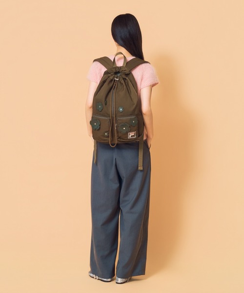 Casselini(キャセリーニ)の「Casselini(キャセリーニ)FILAフラワーバックパック(バックパック/リュック・レディース・ブラック/カーキ/ブルー・FREE)」の22枚目の写真