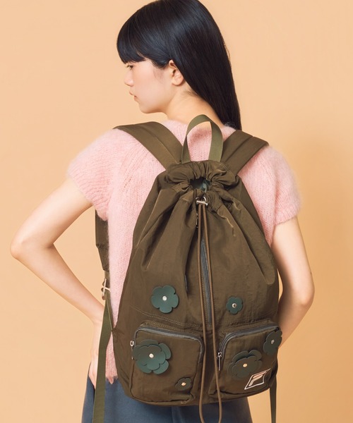 Casselini(キャセリーニ)の「Casselini(キャセリーニ)FILAフラワーバックパック(バックパック/リュック・レディース・ブラック/カーキ/ブルー・FREE)」の16枚目の写真