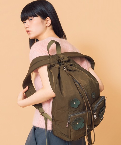 Casselini(キャセリーニ)の「Casselini(キャセリーニ)FILAフラワーバックパック(バックパック/リュック・レディース・ブラック/カーキ/ブルー・FREE)」の17枚目の写真