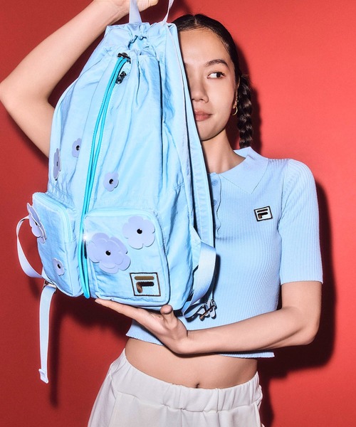 Casselini(キャセリーニ)の「Casselini(キャセリーニ)FILAフラワーバックパック(バックパック/リュック・レディース・ブラック/カーキ/ブルー・FREE)」の11枚目の写真