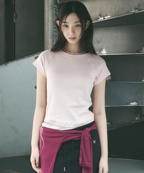 NICK&NICOLE(ニックアンドニコール)の「SOFT RAGLAN TOP_PINK(Tシャツ/カットソー・レディース・その他・LARGE/MEDIUM)」の1枚目の写真