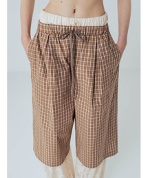 FRENCH TERRY×LACE HALF PANTS（その他パンツ）｜ELCHELE（エルチェレ