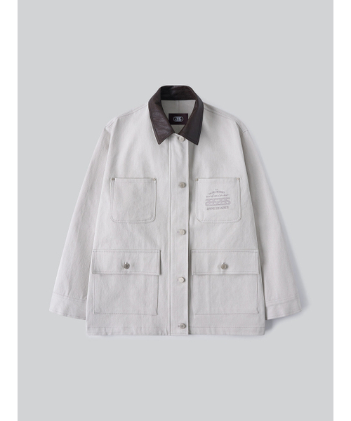 ANNEHEARTS(アンハーツ)の「Signature Logo Overfit Work Jacket_GREY(デニムジャケット・レディース・その他・SMALL/MEDIUM)」の2枚目の写真