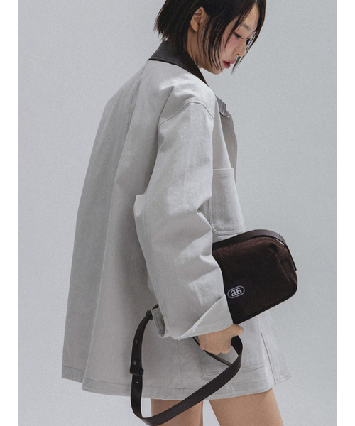 ANNEHEARTS(アンハーツ)の「Signature Logo Overfit Work Jacket_GREY(デニムジャケット・レディース・その他・SMALL/MEDIUM)」の4枚目の写真