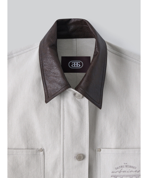 ANNEHEARTS(アンハーツ)の「Signature Logo Overfit Work Jacket_GREY(デニムジャケット・レディース・その他・SMALL/MEDIUM)」の6枚目の写真