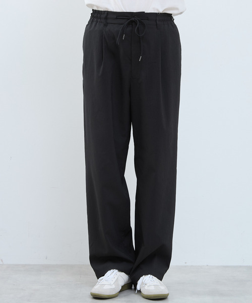 MEN'S MELROSE(メンズメルローズ)の「CIWAFLEXワイドトラウザーズ(スラックス・メンズ・ブラック/グレー・3/4/2)」の13枚目の写真
