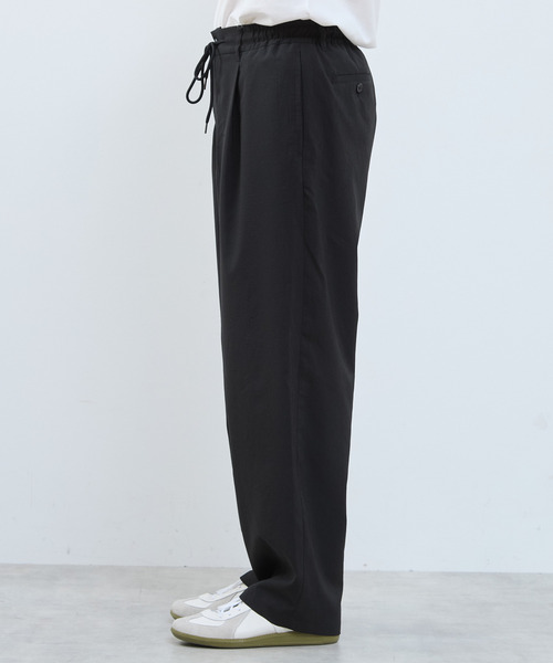 MEN'S MELROSE(メンズメルローズ)の「CIWAFLEXワイドトラウザーズ(スラックス・メンズ・ブラック/グレー・3/4/2)」の14枚目の写真