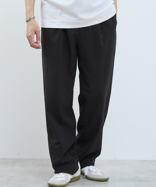 MEN'S MELROSE(メンズメルローズ)の「CIWAFLEXワイドトラウザーズ(スラックス・メンズ・ブラック/グレー・3/4/2)」の5枚目の写真
