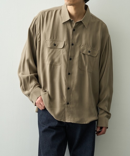 ISSUETHINGS/イシューシングス】type105 (cupro)（シャツ/ブラウス