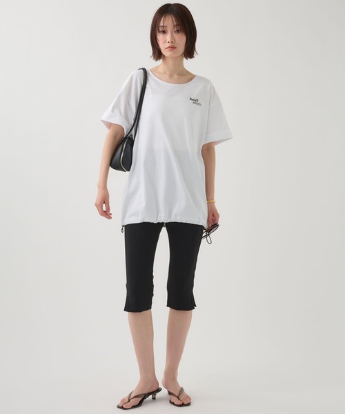 Russell Athletic(ラッセルアスレティック)の「【RUSSELL ATHLETIC】<別注>ドロストTEE(Tシャツ/カットソー・レディース・ホワイト/チャコール・フリー)」の16枚目の写真