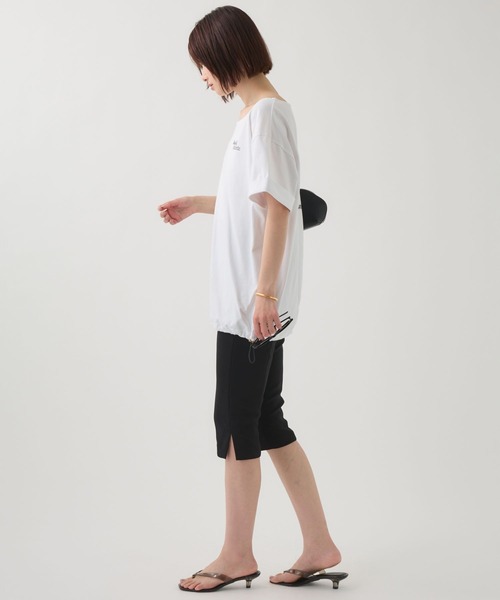 Russell Athletic(ラッセルアスレティック)の「【RUSSELL ATHLETIC】<別注>ドロストTEE(Tシャツ/カットソー・レディース・ホワイト/チャコール・フリー)」の17枚目の写真