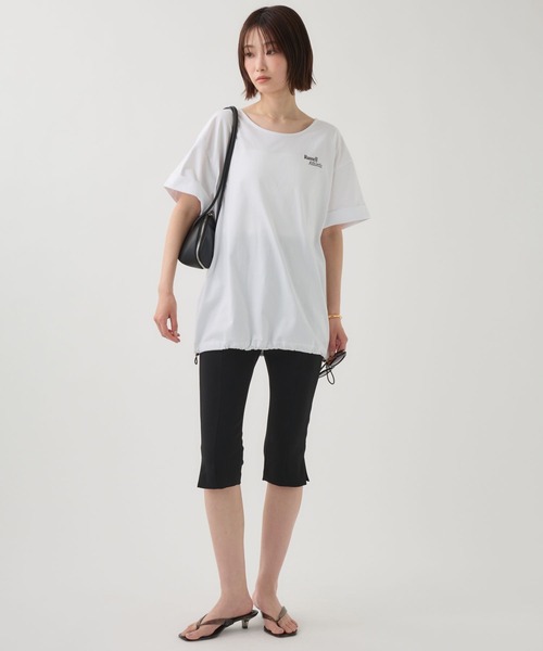Russell Athletic(ラッセルアスレティック)の「【RUSSELL ATHLETIC】<別注>ドロストTEE(Tシャツ/カットソー・レディース・ホワイト/チャコール・フリー)」の15枚目の写真