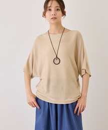 ラメドルマンスリーブプルオーバー