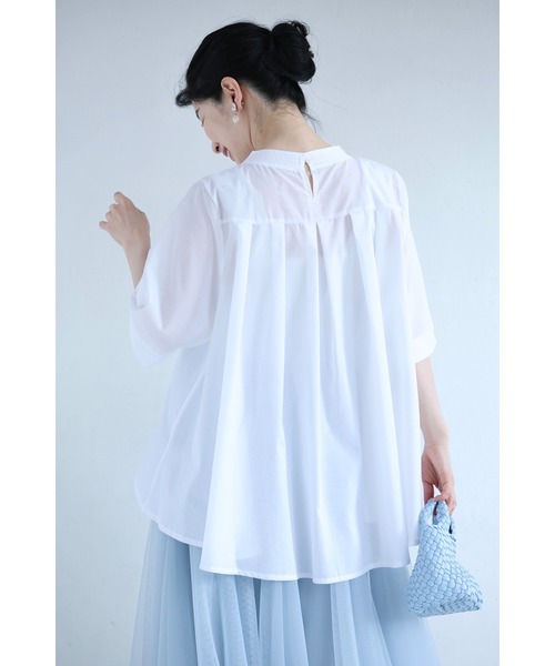 cawaii(カワイイ)の「華やぎレースのフレアラインプルオーバートップス(Tシャツ/カットソー・レディース・ブラック/ホワイト・FREE)」の14枚目の写真