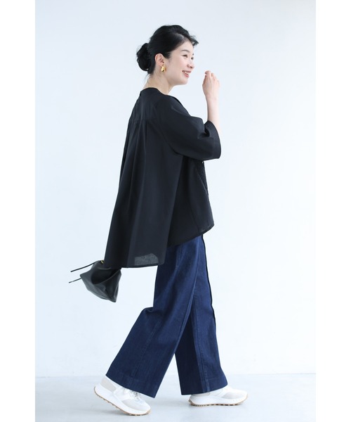 cawaii(カワイイ)の「華やぎレースのフレアラインプルオーバートップス(Tシャツ/カットソー・レディース・ブラック/ホワイト・FREE)」の10枚目の写真