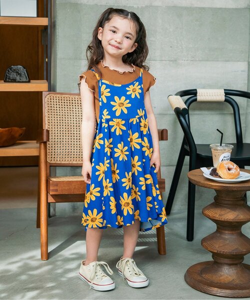 BREEZE(ブリーズ)の「メロウリブ半袖Tシャツ(Tシャツ/カットソー・キッズ・イエロー/オフホワイト/キャメル・140/130/120/110/90/80/100)」の21枚目の写真