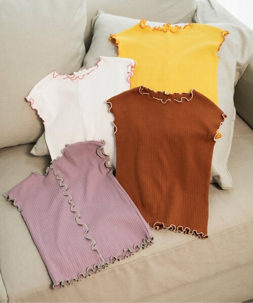 BREEZE(ブリーズ)の「メロウリブ半袖Tシャツ(Tシャツ/カットソー・キッズ・イエロー/オフホワイト/キャメル・140/130/120/110/90/80/100)」の10枚目の写真