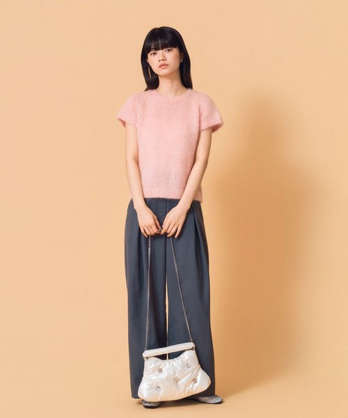 Casselini（キャセリーニ）の「Casselini(キャセリーニ) CLOUD BAG（ハンドバッグ・レディース・アイボリー/シルバー/ブラック・FREE）」の7枚目の写真