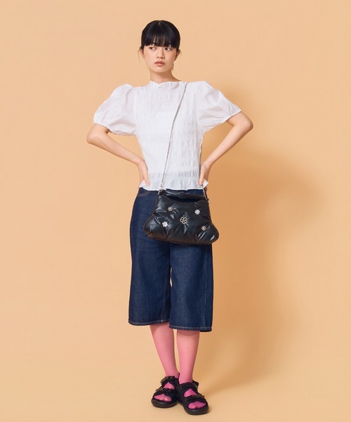 Casselini（キャセリーニ）の「Casselini(キャセリーニ) CLOUD BAG（ハンドバッグ・レディース・アイボリー/シルバー/ブラック・FREE）」の12枚目の写真