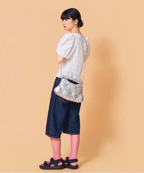 Casselini（キャセリーニ）の「Casselini(キャセリーニ) CLOUD BAG（ハンドバッグ・レディース・アイボリー/シルバー/ブラック・FREE）」の16枚目の写真