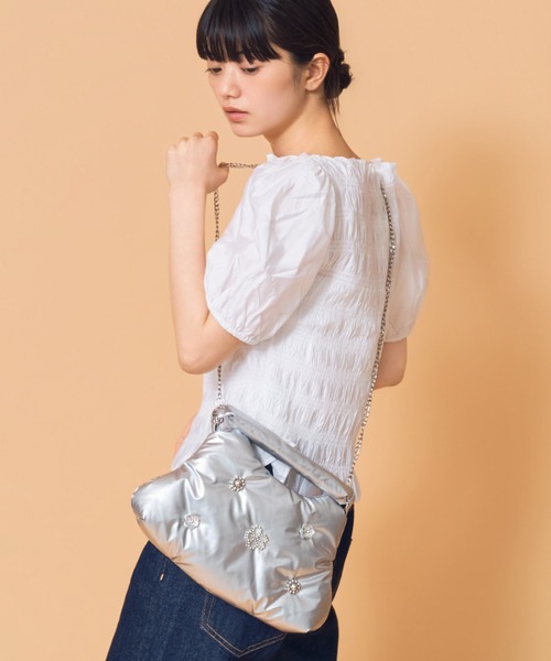 Casselini（キャセリーニ）の「Casselini(キャセリーニ) CLOUD BAG（ハンドバッグ・レディース・アイボリー/シルバー/ブラック・FREE）」の14枚目の写真