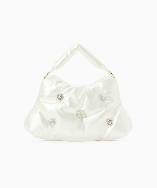 Casselini（キャセリーニ）の「Casselini(キャセリーニ) CLOUD BAG（ハンドバッグ・レディース・アイボリー/シルバー/ブラック・FREE）」の18枚目の写真