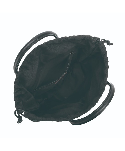 GUSCIO(グッシオ)の「【グッシオゴールド】カゴバッグ PUレザー切り替え Vライン 2WAY ショルダー付(かごバッグ・レディース・ブラウン/アイボリー/ブラック・FREE)」の10枚目の写真