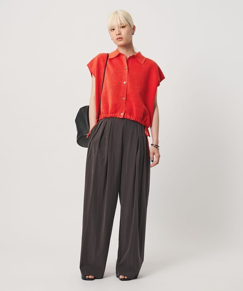 BEAUTY&YOUTH UNITED ARROWS(ビューティーアンドユースユナイテッドアローズ)の「ヘムドローストリング シャツカーディガン ウォッシャブル(ニット/セーター・レディース・オフホワイト/ダークグレー/レッド・FREE)」の22枚目の写真
