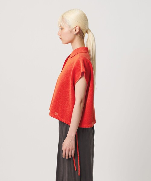 BEAUTY&YOUTH UNITED ARROWS(ビューティーアンドユースユナイテッドアローズ)の「ヘムドローストリング シャツカーディガン ウォッシャブル(ニット/セーター・レディース・オフホワイト/ダークグレー/レッド・FREE)」の15枚目の写真