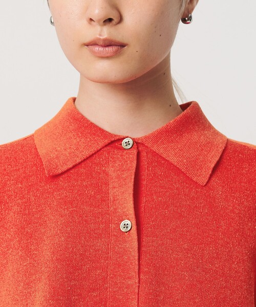 BEAUTY&YOUTH UNITED ARROWS(ビューティーアンドユースユナイテッドアローズ)の「ヘムドローストリング シャツカーディガン ウォッシャブル(ニット/セーター・レディース・オフホワイト/ダークグレー/レッド・FREE)」の13枚目の写真