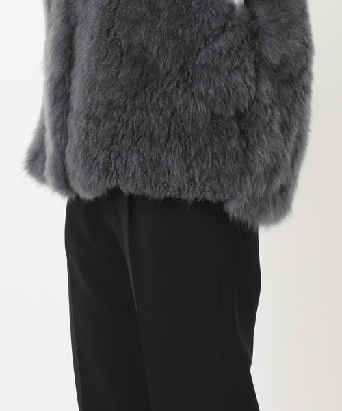 VERMEIL par iena(ヴェルメイユパーイエナ)の「Cashmere Fur gilet(ベスト・レディース・ネイビー/チャコールグレー・FREE)」の20枚目の写真