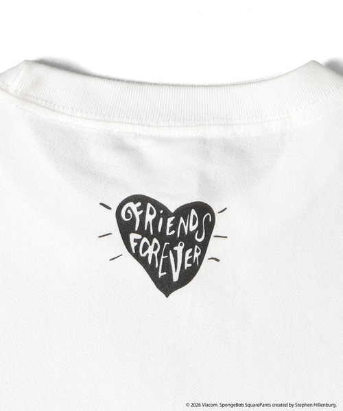 MFC STORE(エムエフシーストア)の「SpongeBob x MFC STORE FRIENDS FOREVER TYPE1 S/S TEE(Tシャツ/カットソー・メンズ・ブラック/ホワイト・XS/S/M/L/XL/XXL)」の9枚目の写真