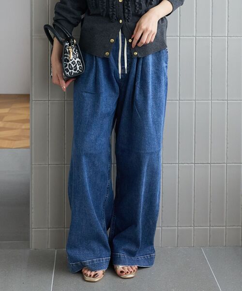 le.coeur blanc（ルクールブラン）の「Healthy denim Muffin（デニムパンツ・レディース・ネイビー/ブルー・38/36）」の22枚目の写真