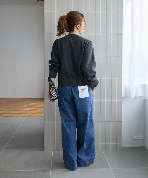le.coeur blanc(ルクールブラン)の「Healthy denim Muffin(デニムパンツ・レディース・ネイビー/ブルー・38/36)」の10枚目の写真